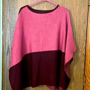 Gently used pull over poncho sweater from Ann Taylor.